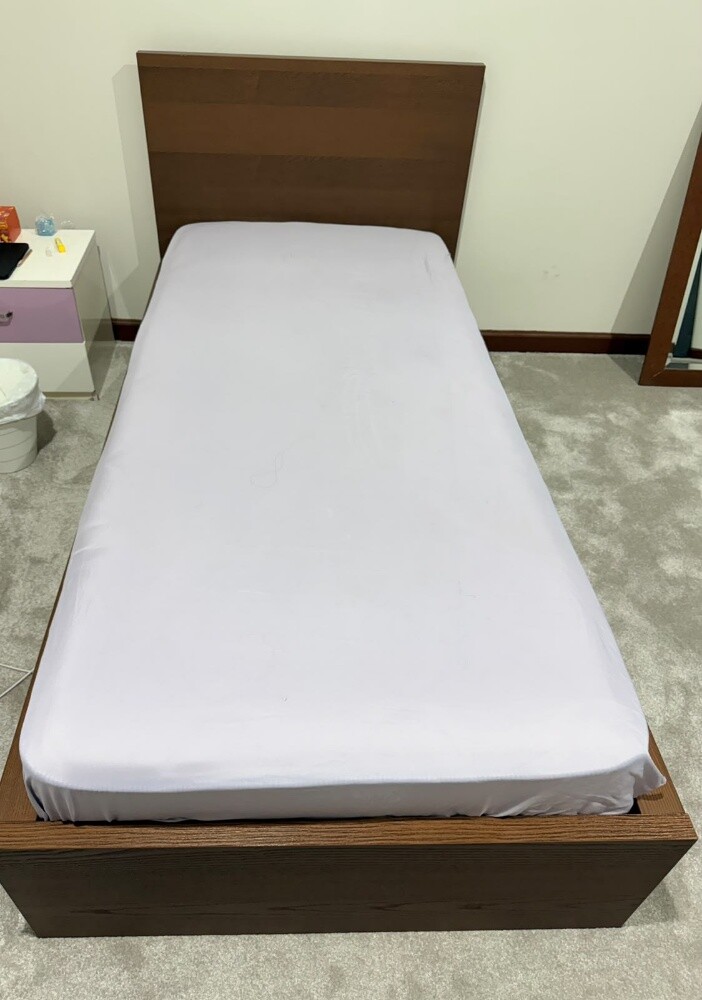 single bed with mattress - 2