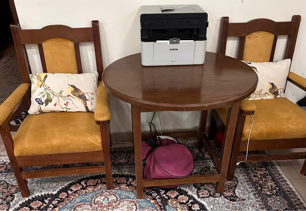 3chairs with table - 2