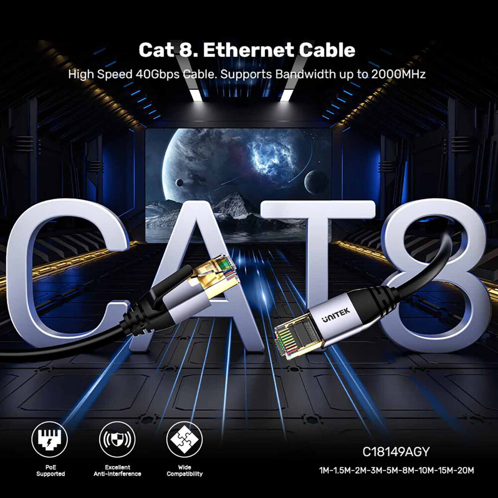 Cat8 Ethernet Cable Full Coupler - 1