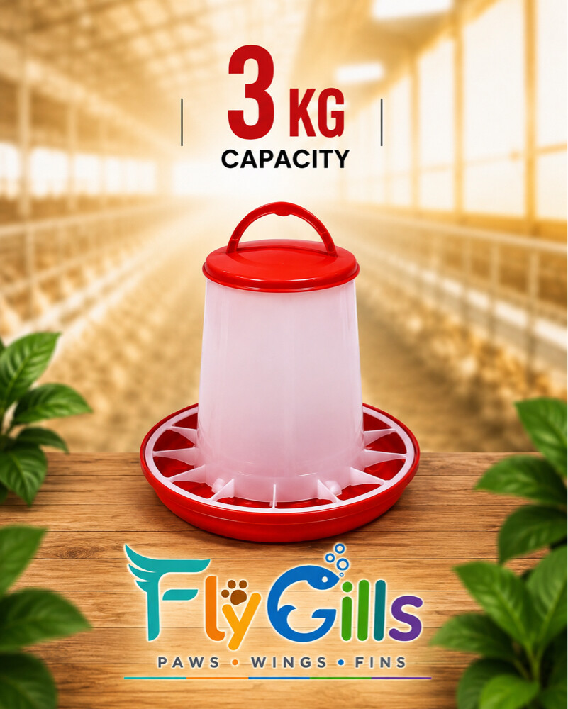 Chicken Food Feeder – 3 KG - 1
