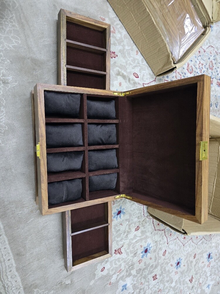 high quality wooden box for 8 watch - 3