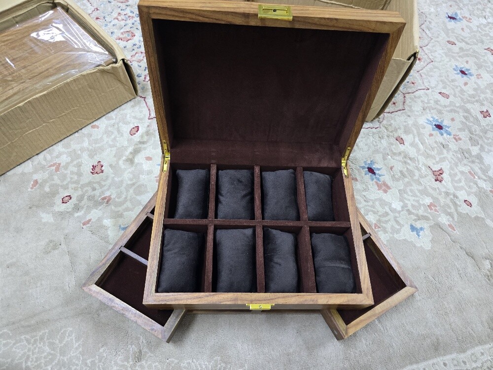 high quality wooden box for 8 watch - 4