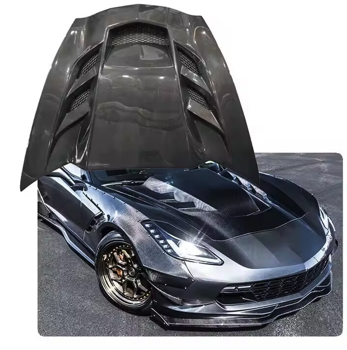 corvette c7 bonnet fiber glass hood - 4