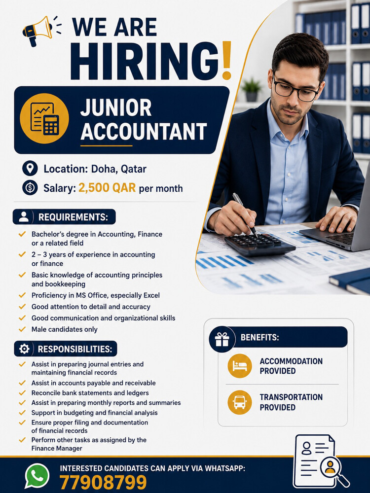 Junior accountant  - 1