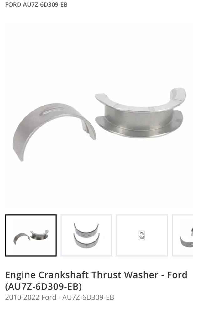 crankshaft bearing & washers - 2