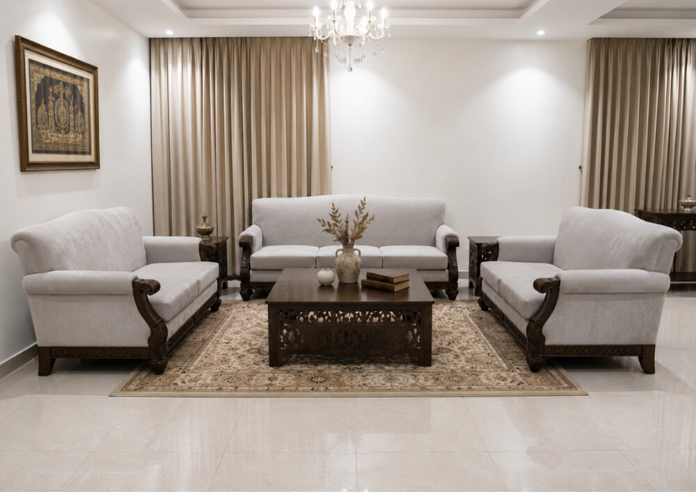 American wooden sofa - 1
