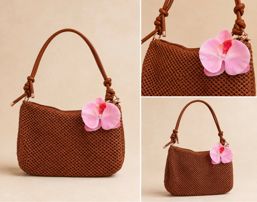     Tropical Bloom Woven Bag - 1