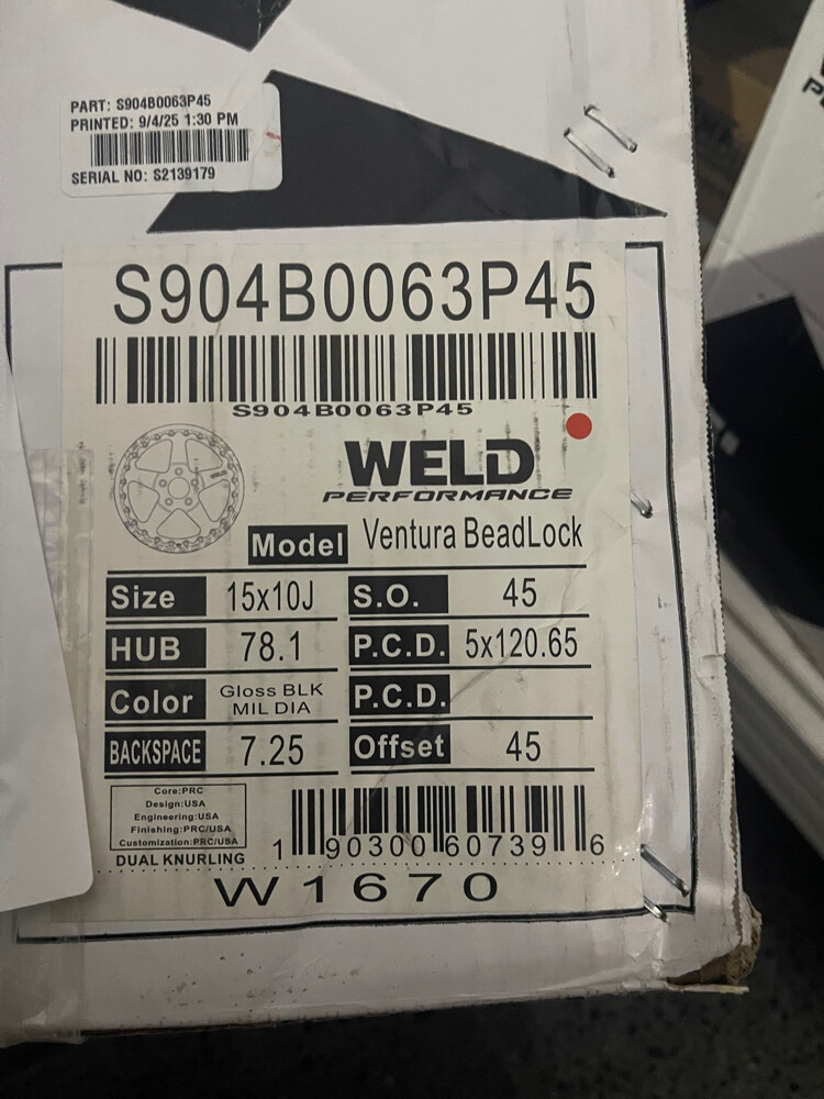 weld performance rims (new) - 3