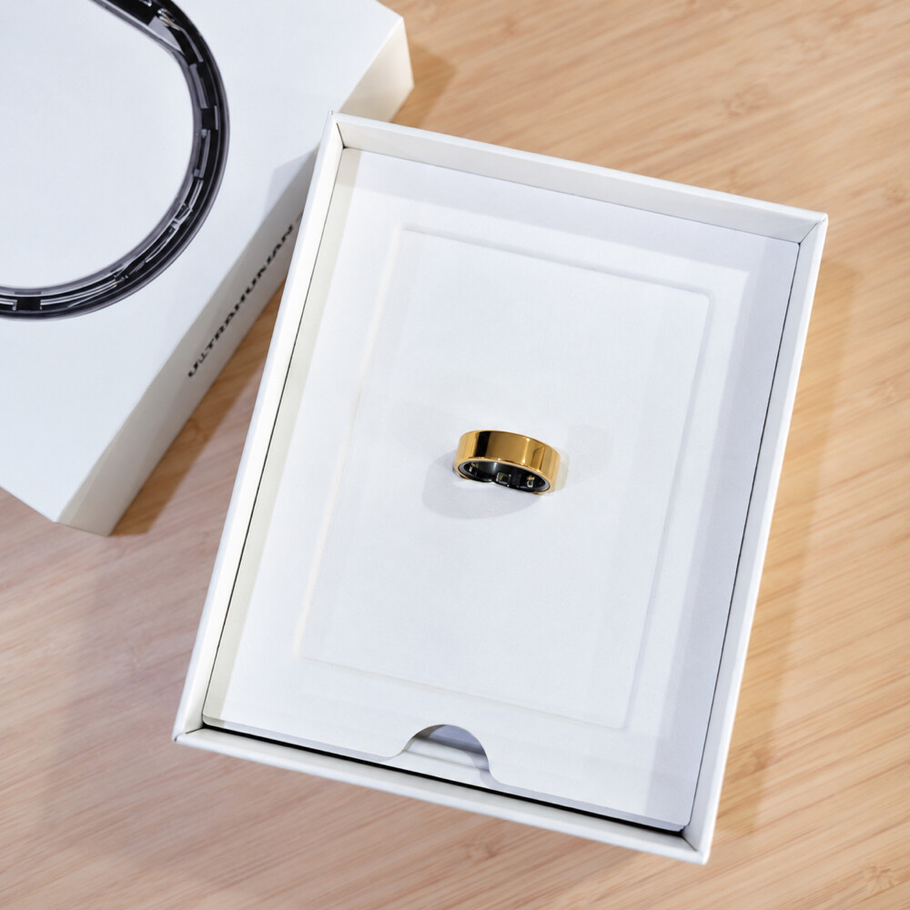 Ultrahuman Ring AIR – Gold – Size 8 - 1