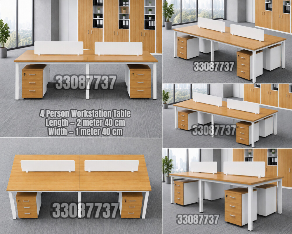 Workstation Table Four Person - 1