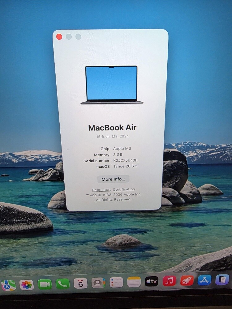 Macbook Air 15" M3 8/256 98% - 3