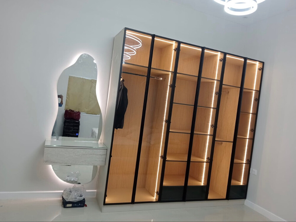 Modern Wall Cabinet & Tv Decor Work - 6