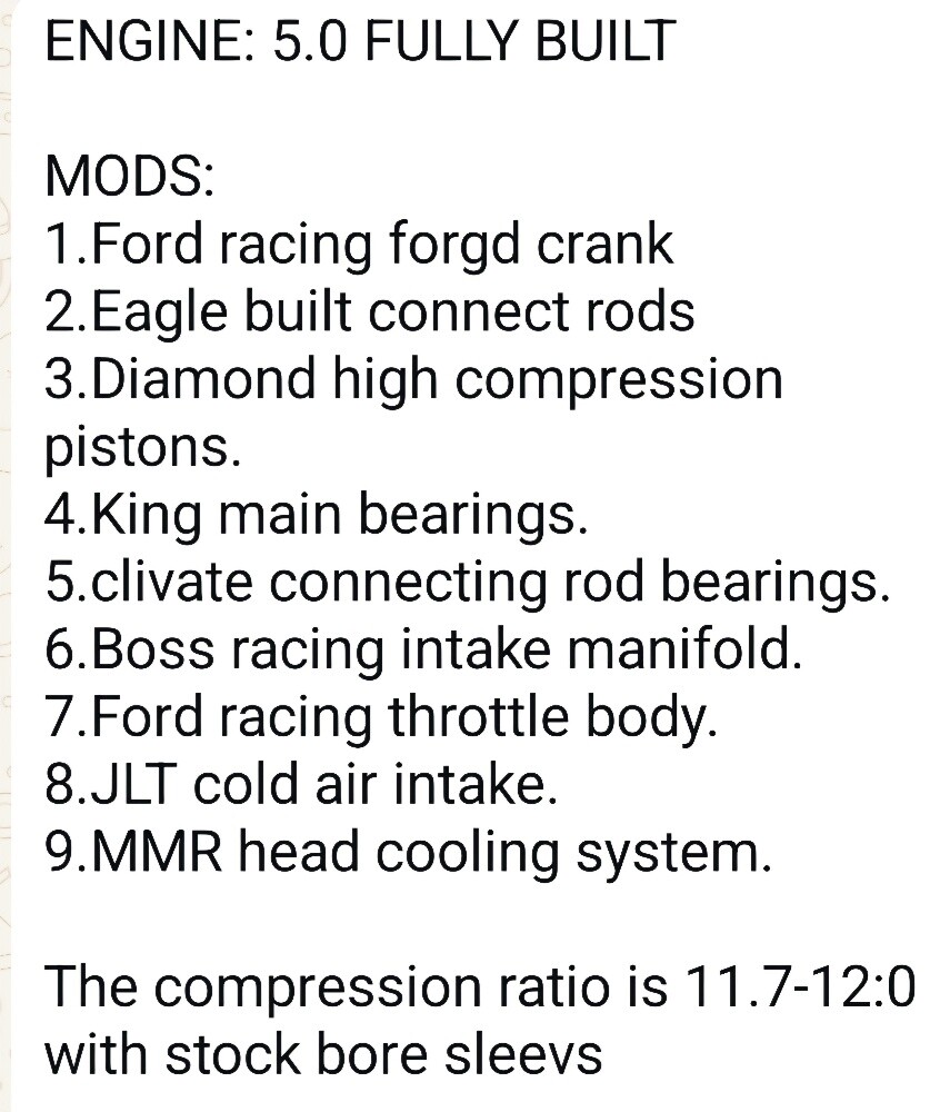 The Mustang 5.0 GN 2 engine is rea - 3