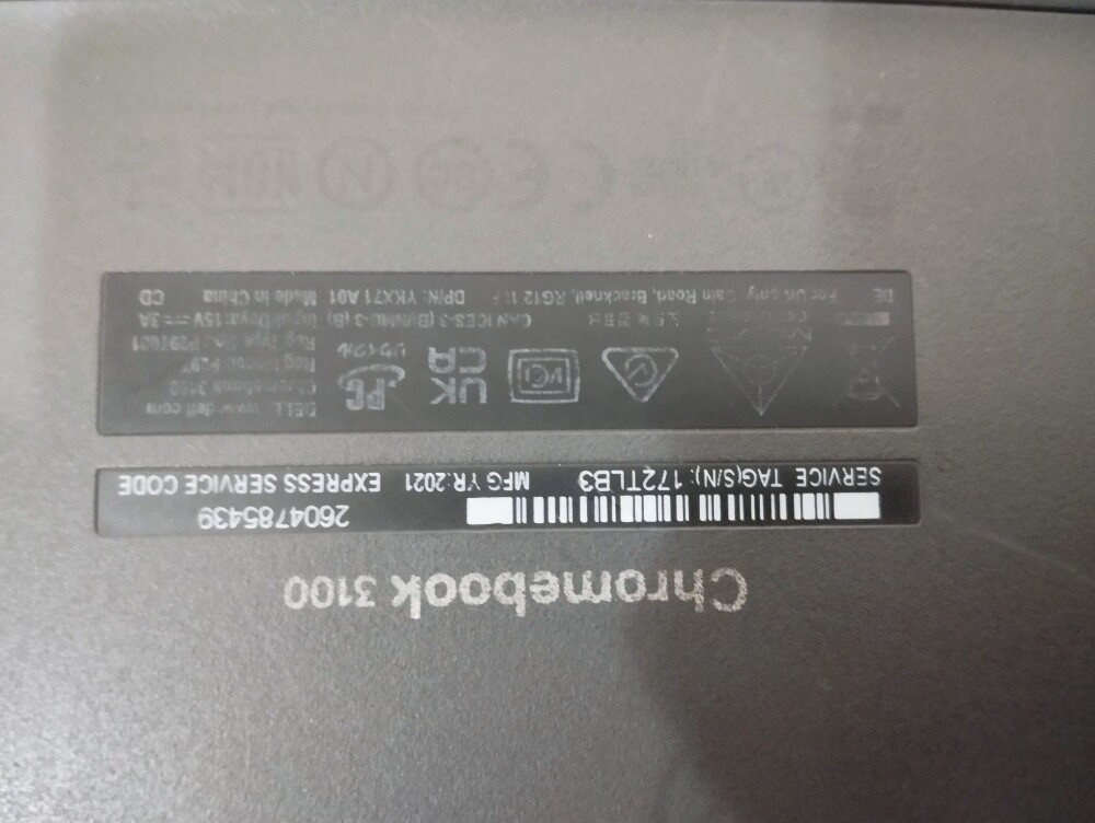 Laptop Dell Chromebook 3100 - 8