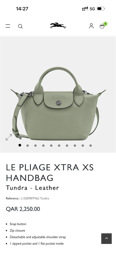 LONGCHAMP Le Pliage Xtra XS Tundra  - 1