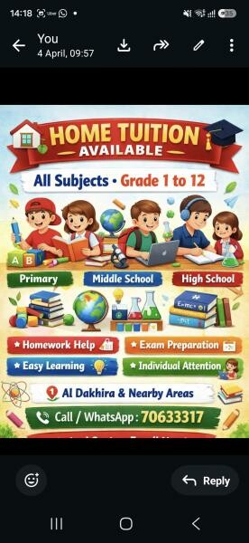 Tuition teacher - 1