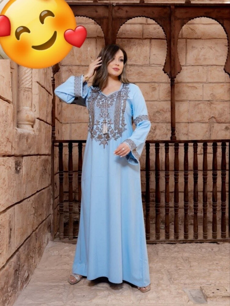 جلابيات استقبال بيتي قطن بارد تلب - 10