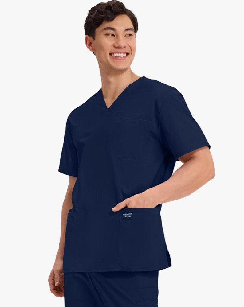 Cherokee scrubs, Navy Top and pants - 4