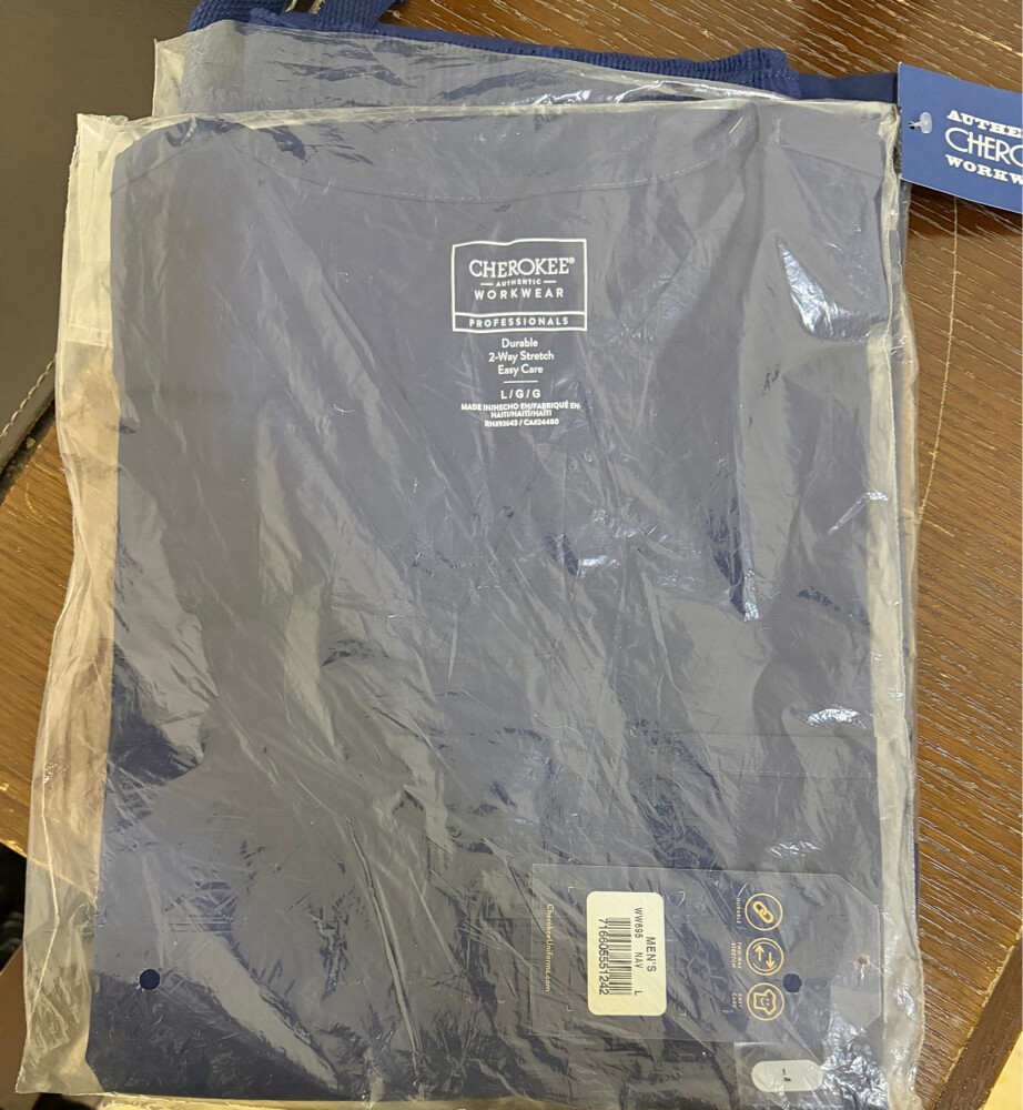 Cherokee scrubs, Navy Top and pants - 3