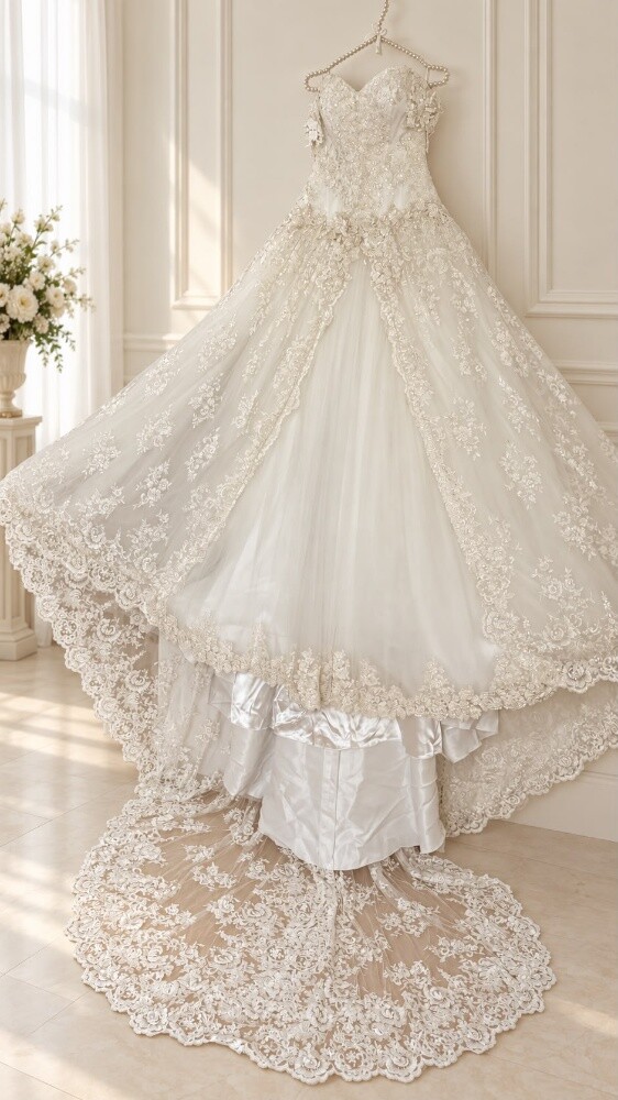 wedding gown negotiable  just pm - 2
