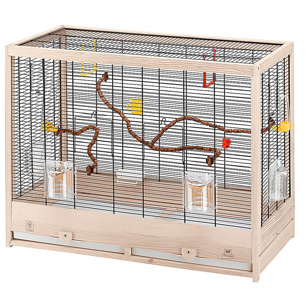 Fareplast Brand wooden bird cage  - 2