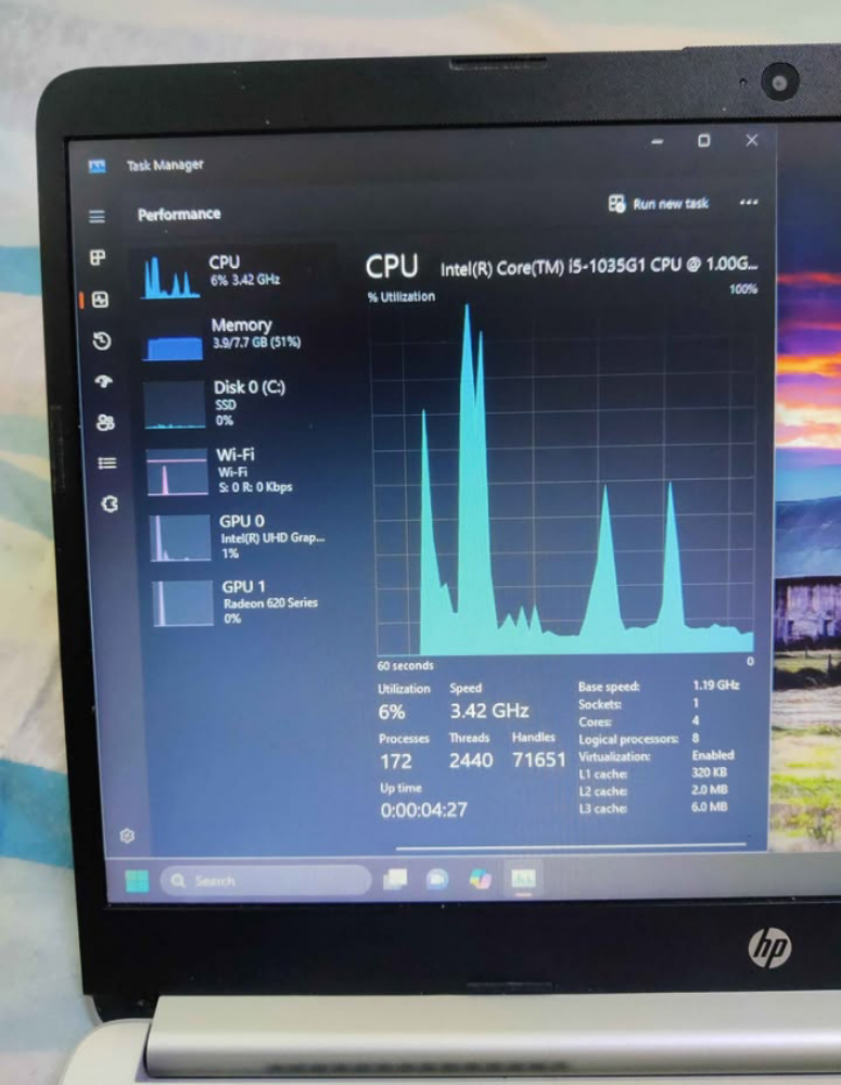 HP intel core i5 10th generat - 7