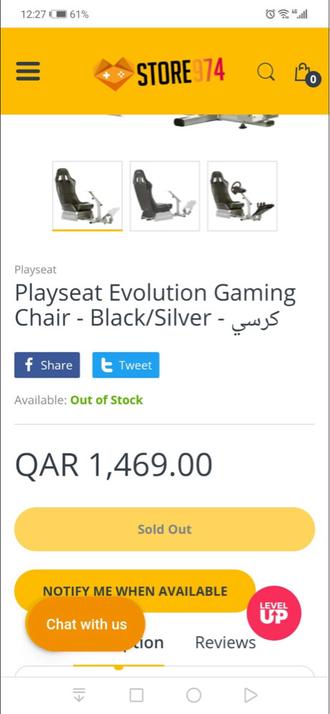 Playseat evolution racing chair - 2