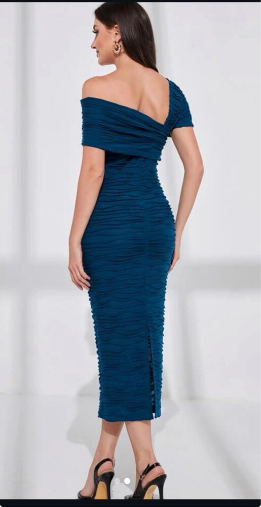 Brand new elegant navy blue dress - 2