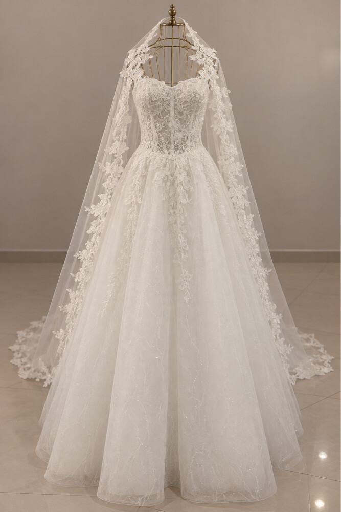 Gorgeous OLEG CASSINI Wedding Dress - 2