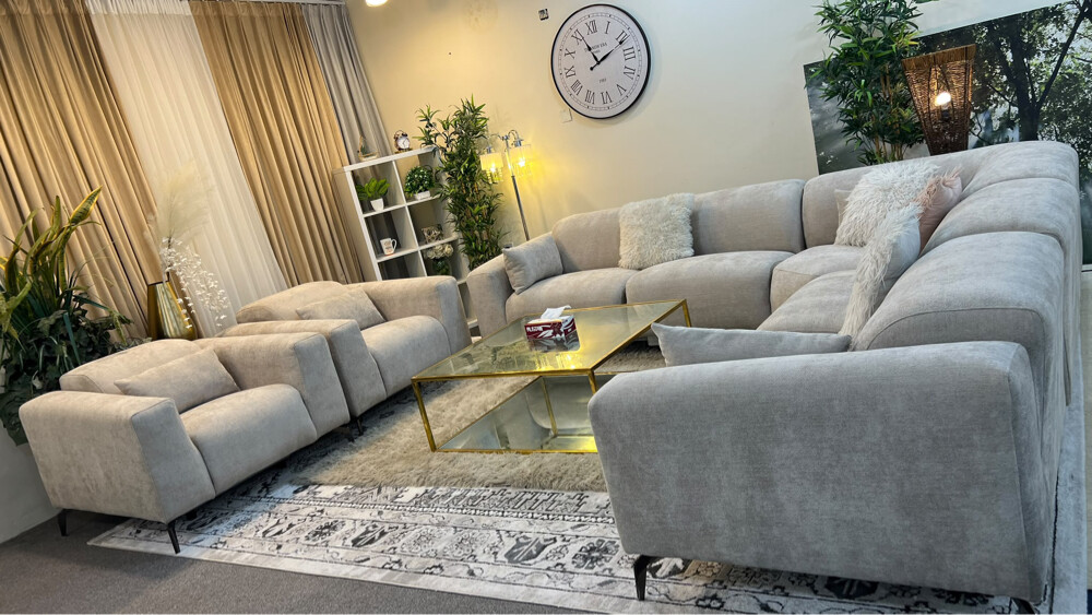 Corner L shape sofa & 2 arm chair  - 3