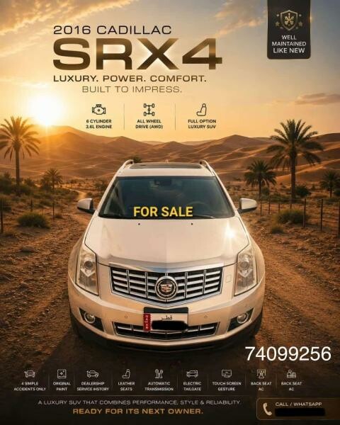 Cadillac SRX4 2016 Full Option - 2