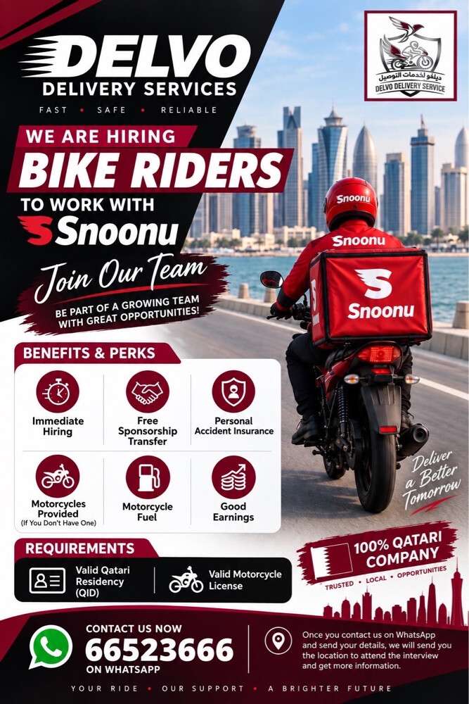 DELIVERY BIKE RIDERS WANTED - 1