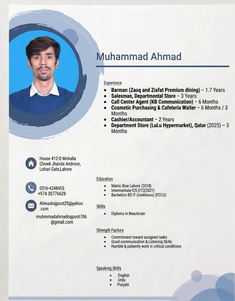 Muhammad Ahmad  - 12