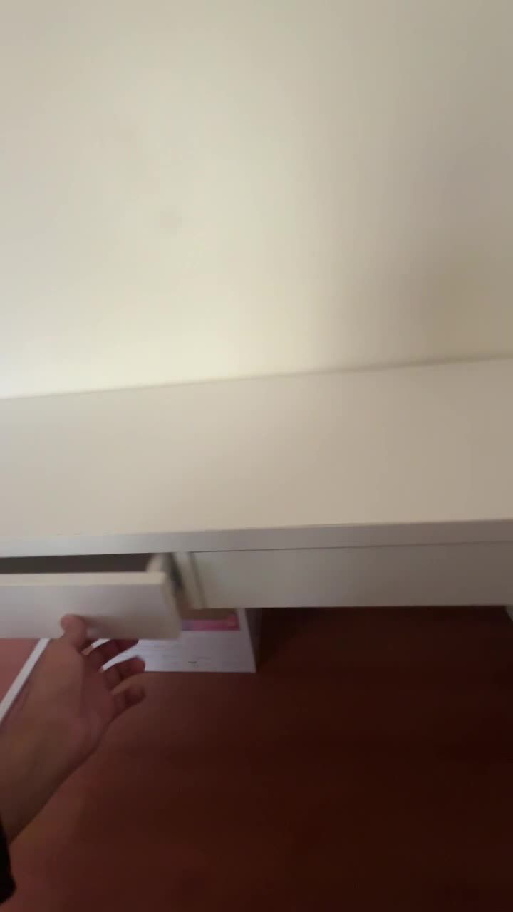 IKEA White Desk with 2 Drawers – Go - 2