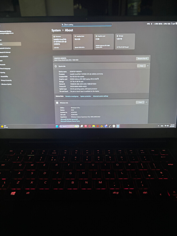 razer blade 15 RTX-3060 - 2
