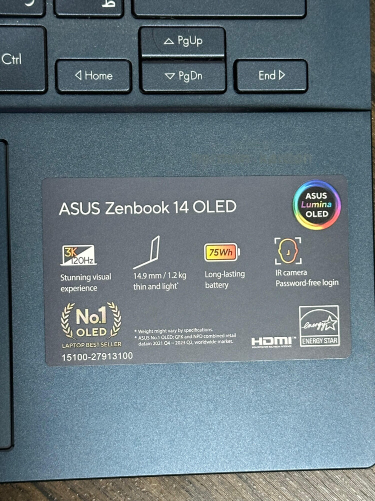 ASUS Zenbook 14 OLED | Intel Ultra - 3