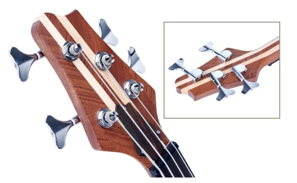 Stylish Wooden Bass Guitar 4Strings - 8