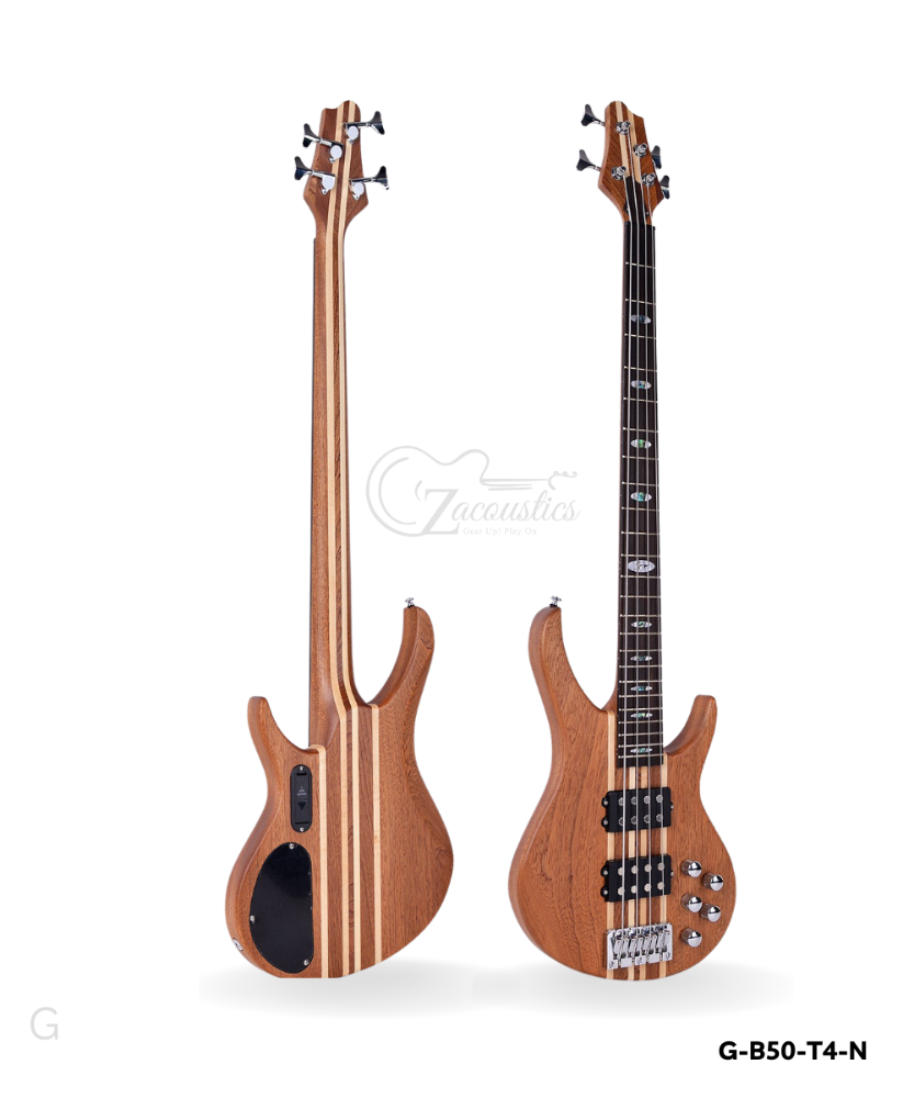 Stylish Wooden Bass Guitar 4Strings - 9
