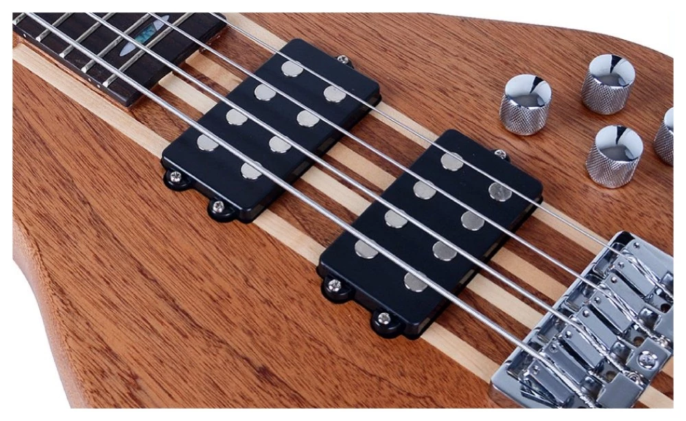 Stylish Wooden Bass Guitar 4Strings - 5