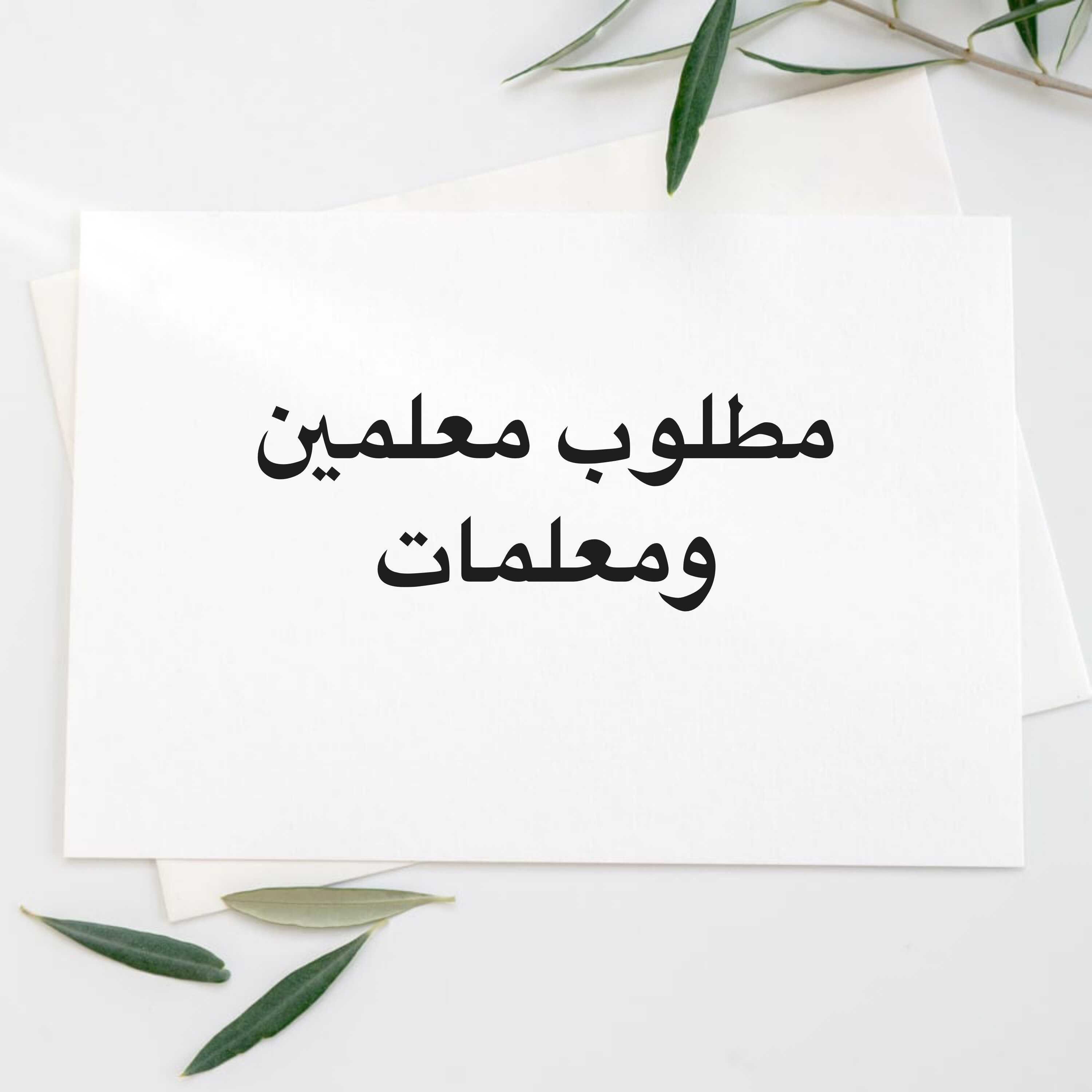 مطلوب معلمين ومعلمات - 1