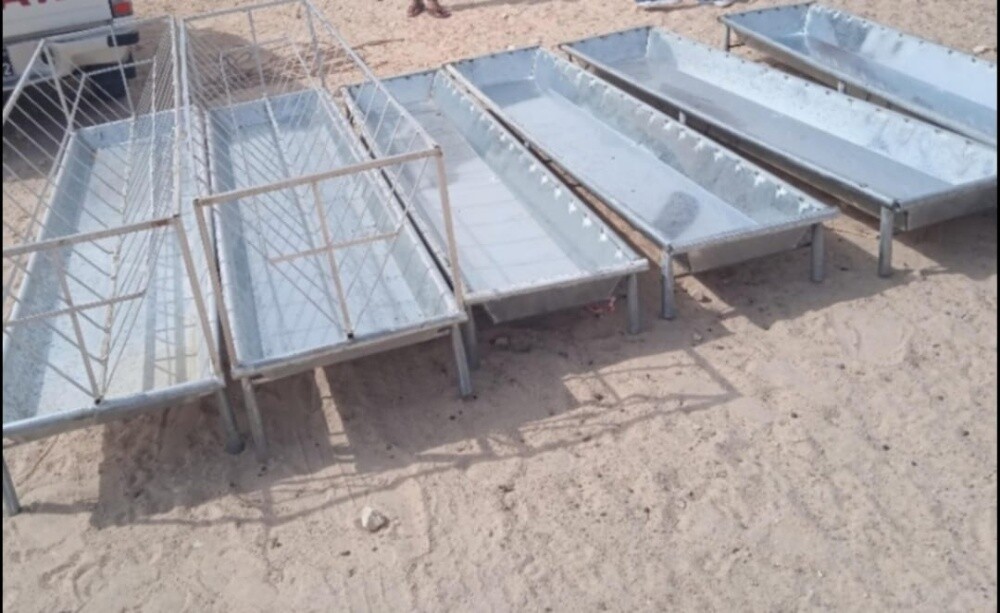 (shabak )Chain link fence and troug - 16