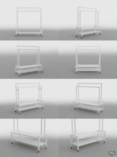 CLOTH STAND metal garment rack, - 3