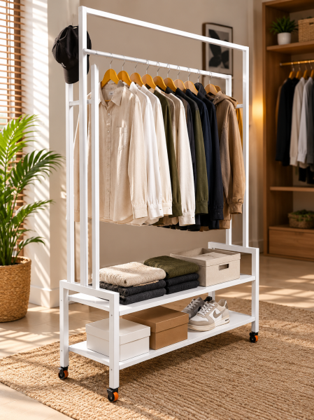 CLOTH STAND metal garment rack, - 2