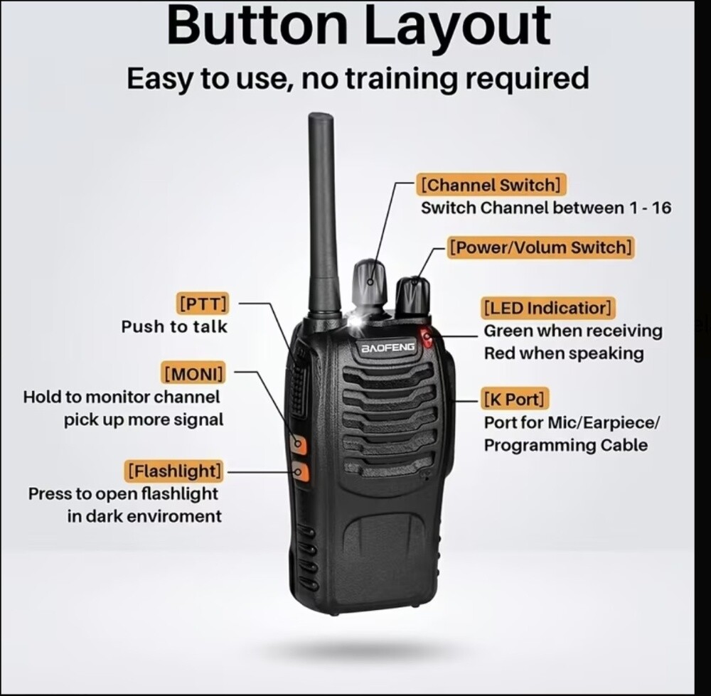 walkie talkie - 6pcs - 5