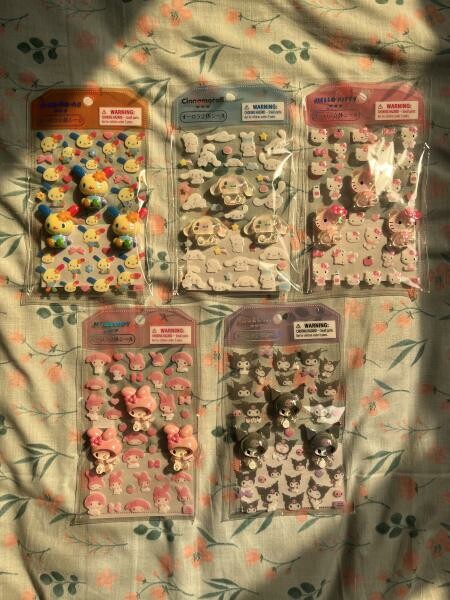LIMITED EDITION 3D SANRIO STICKERS - 1