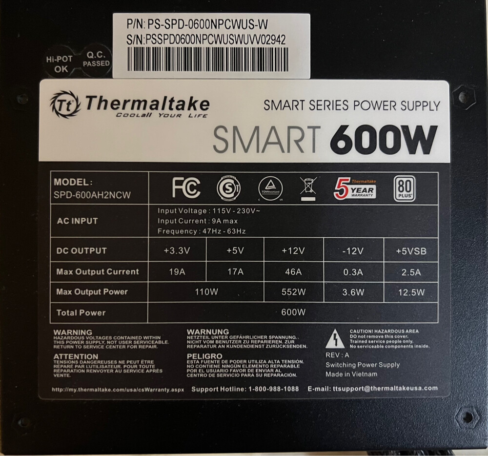 Thermaltake Smart 600W - 2