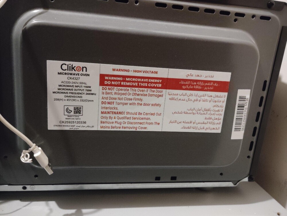 CLIKON MICROWAVE - 13