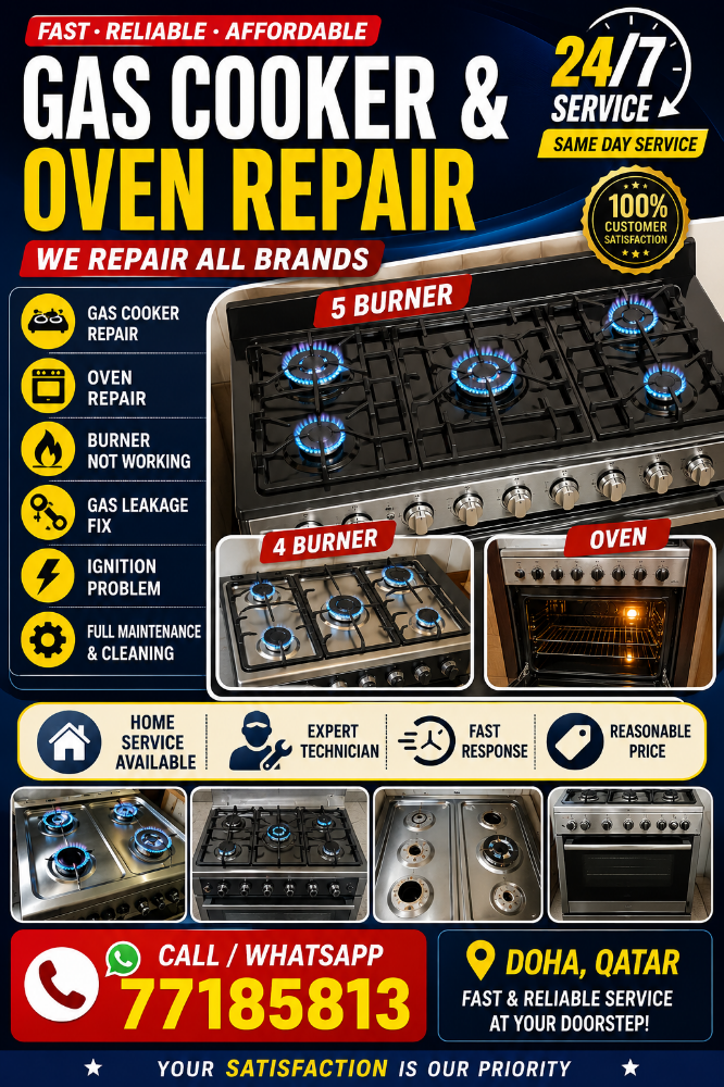 Qatar gas cooker repair & Service - 3