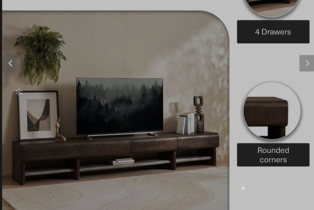 Scepter TV Unit Marble - Brown - 5