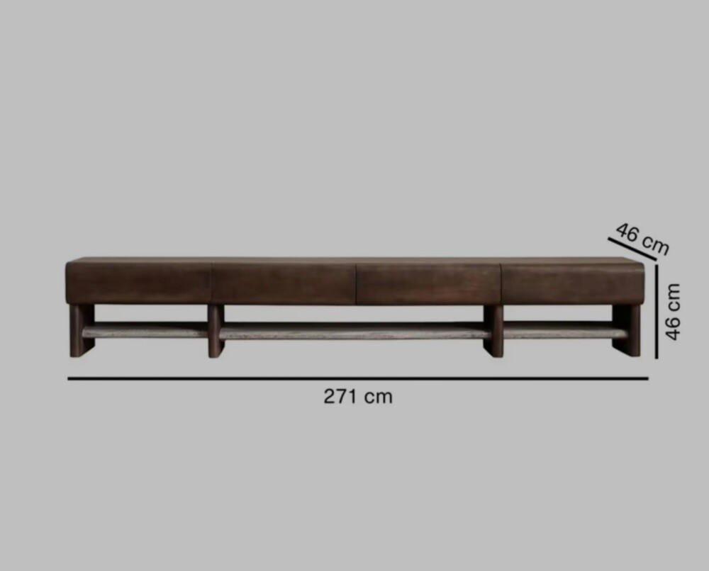 Scepter TV Unit Marble - Brown - 3